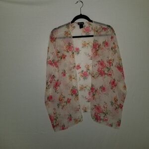 Wet Seal flower print kimono
